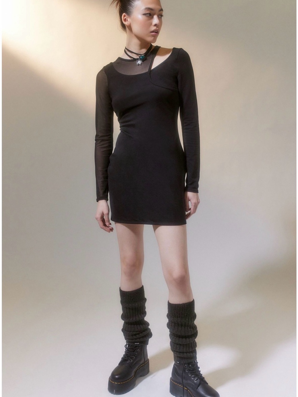 UO Bruna mesh layered Mini dress. BNWT